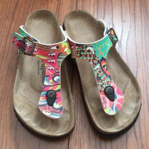 Papillio colorful sandals like new size 36 or 6-7